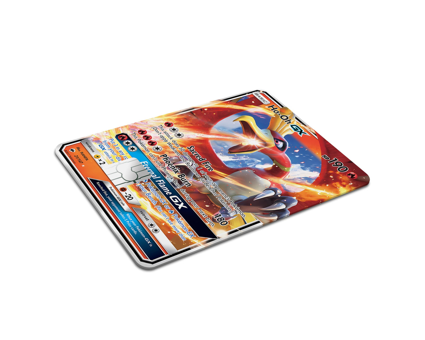 Anime Town Creations Credit Card Rare Ho-oh Pokemon Card Full Skins - Anime Pokemon Credit Card Skin