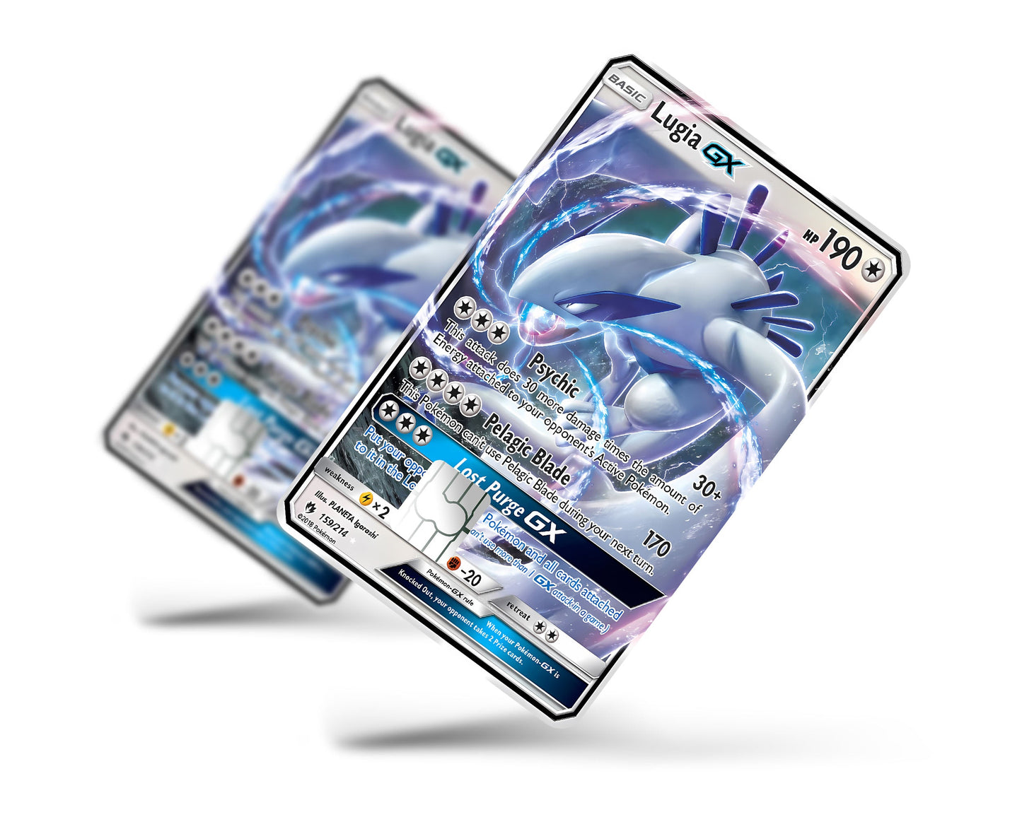 Anime Town Creations Credit Card Rare Lugia Pokemon Card Full Skins - Anime Pokemon Credit Card Skin