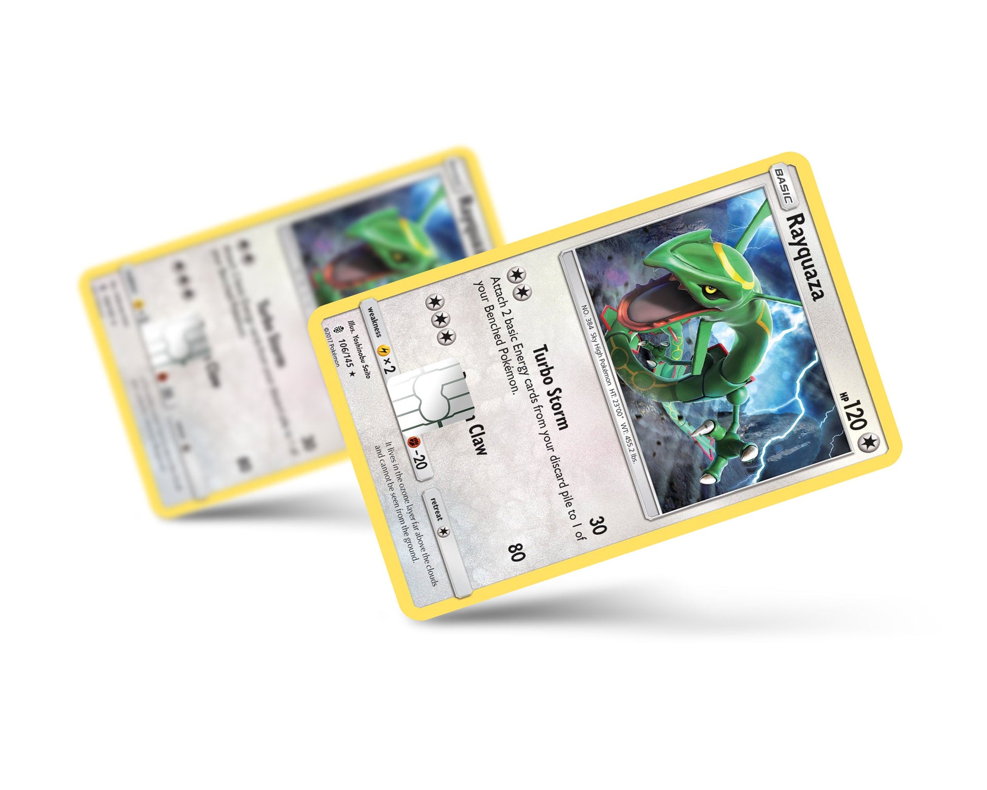 Anime Town Creations Credit Card Rayquaza Pokemon Card Full Skins - Anime Pokemon Credit Card Skin