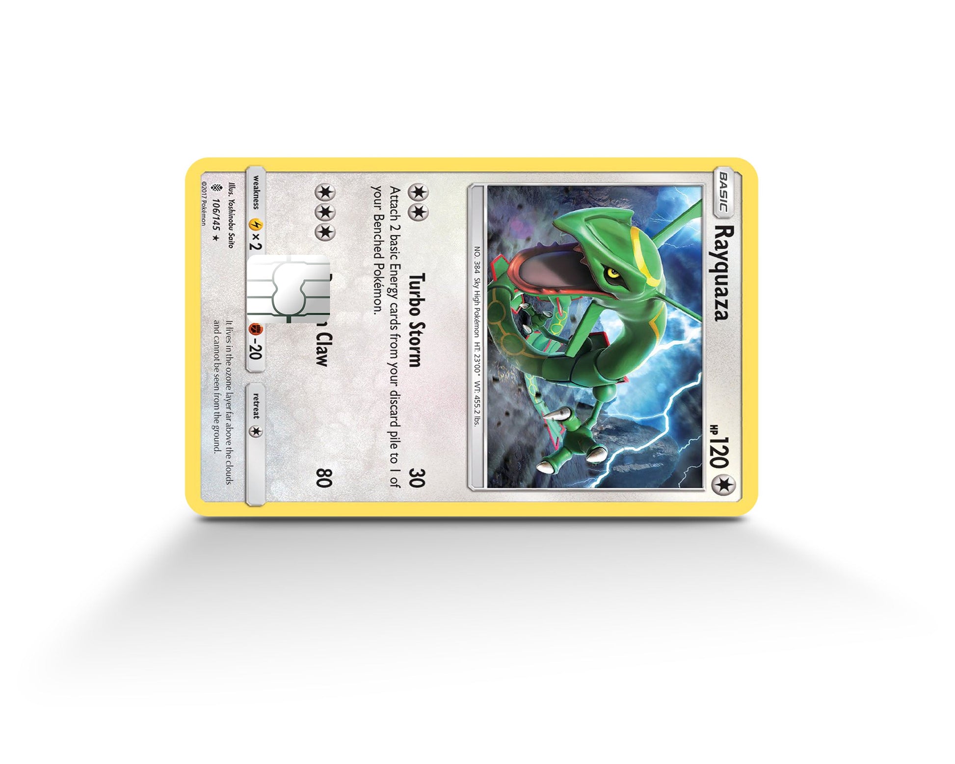 Anime Town Creations Credit Card Rayquaza Pokemon Card Full Skins - Anime Pokemon Credit Card Skin