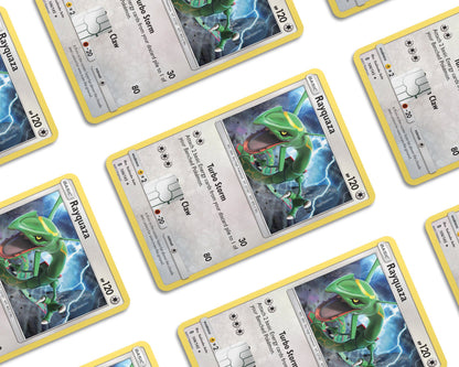 Anime Town Creations Credit Card Rayquaza Pokemon Card Window Skins - Anime Pokemon Credit Card Skin