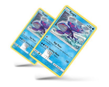 Anime Town Creations Credit Card Kyogre Pokemon Card Full Skins - Anime Pokemon Credit Card Skin