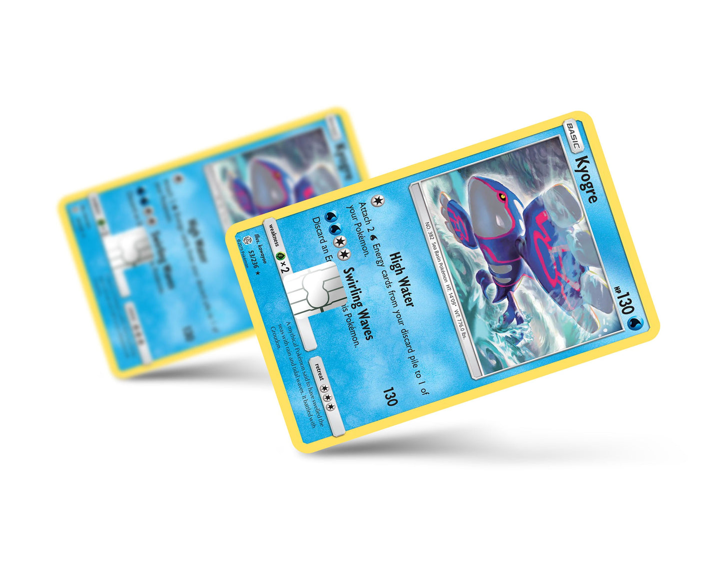 Anime Town Creations Credit Card Kyogre Pokemon Card Full Skins - Anime Pokemon Credit Card Skin