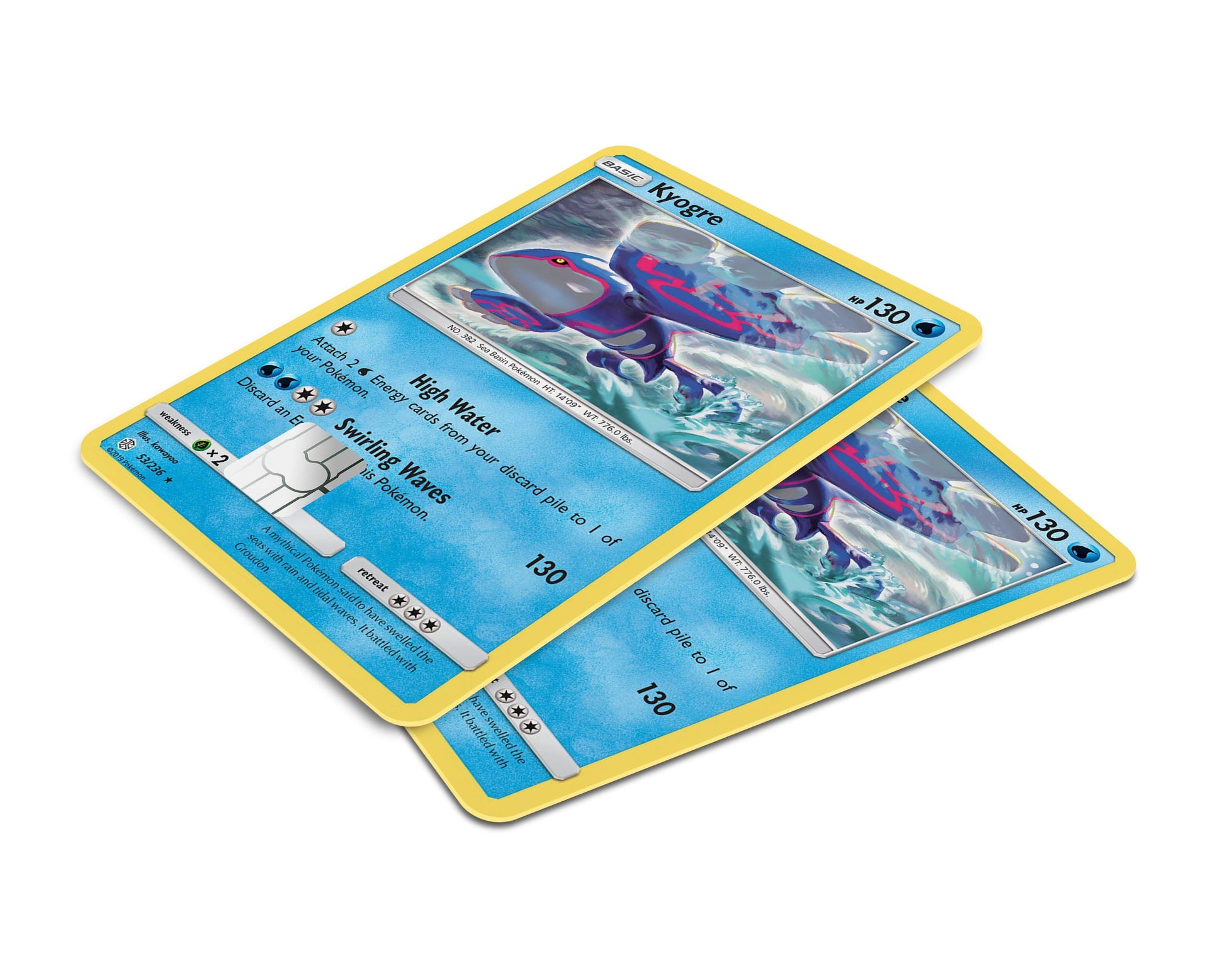Anime Town Creations Credit Card Kyogre Pokemon Card Window Skins - Anime Pokemon Credit Card Skin