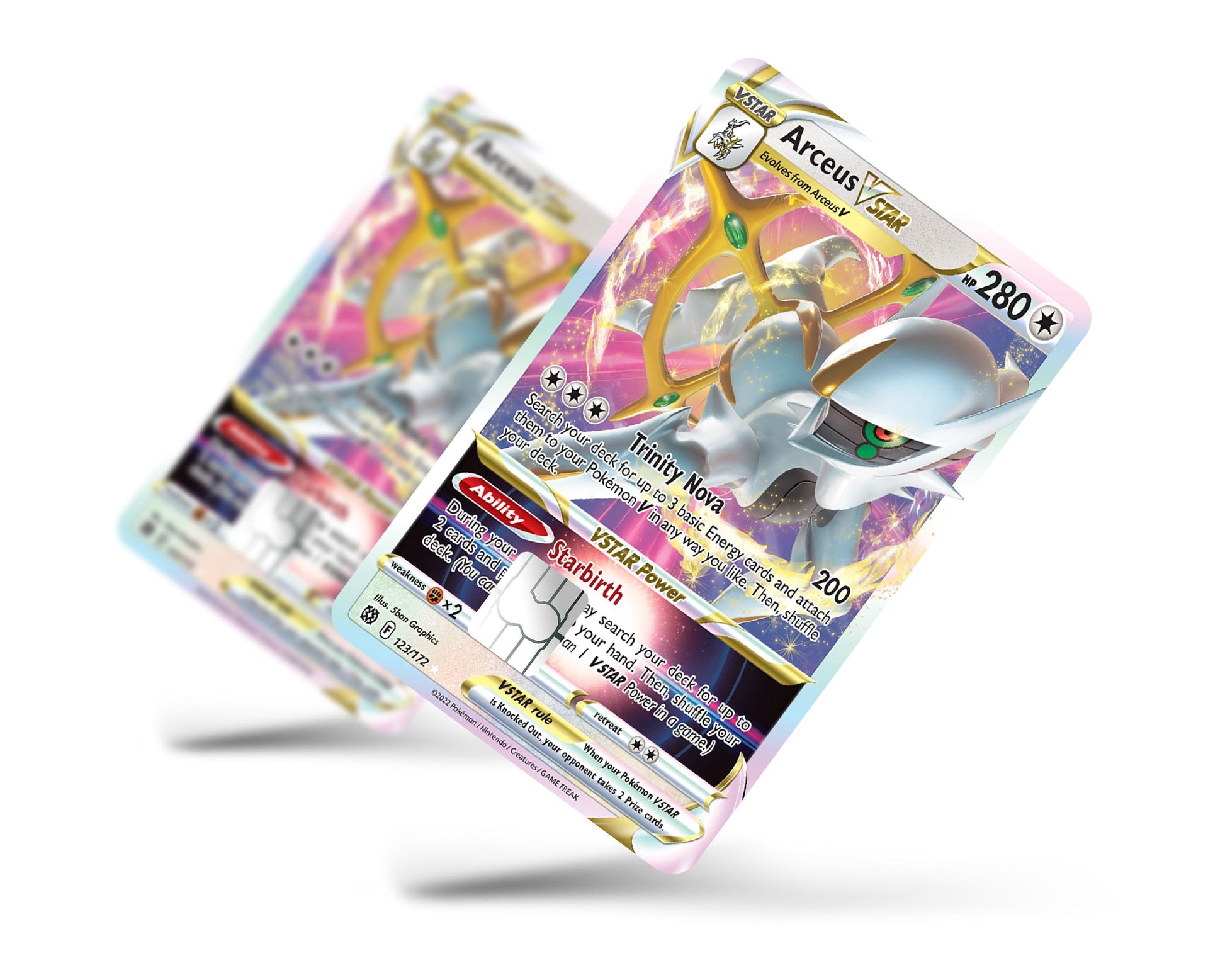 Anime Town Creations Credit Card Arceus Pokemon Card Full Skins - Anime Pokemon Credit Card Skin