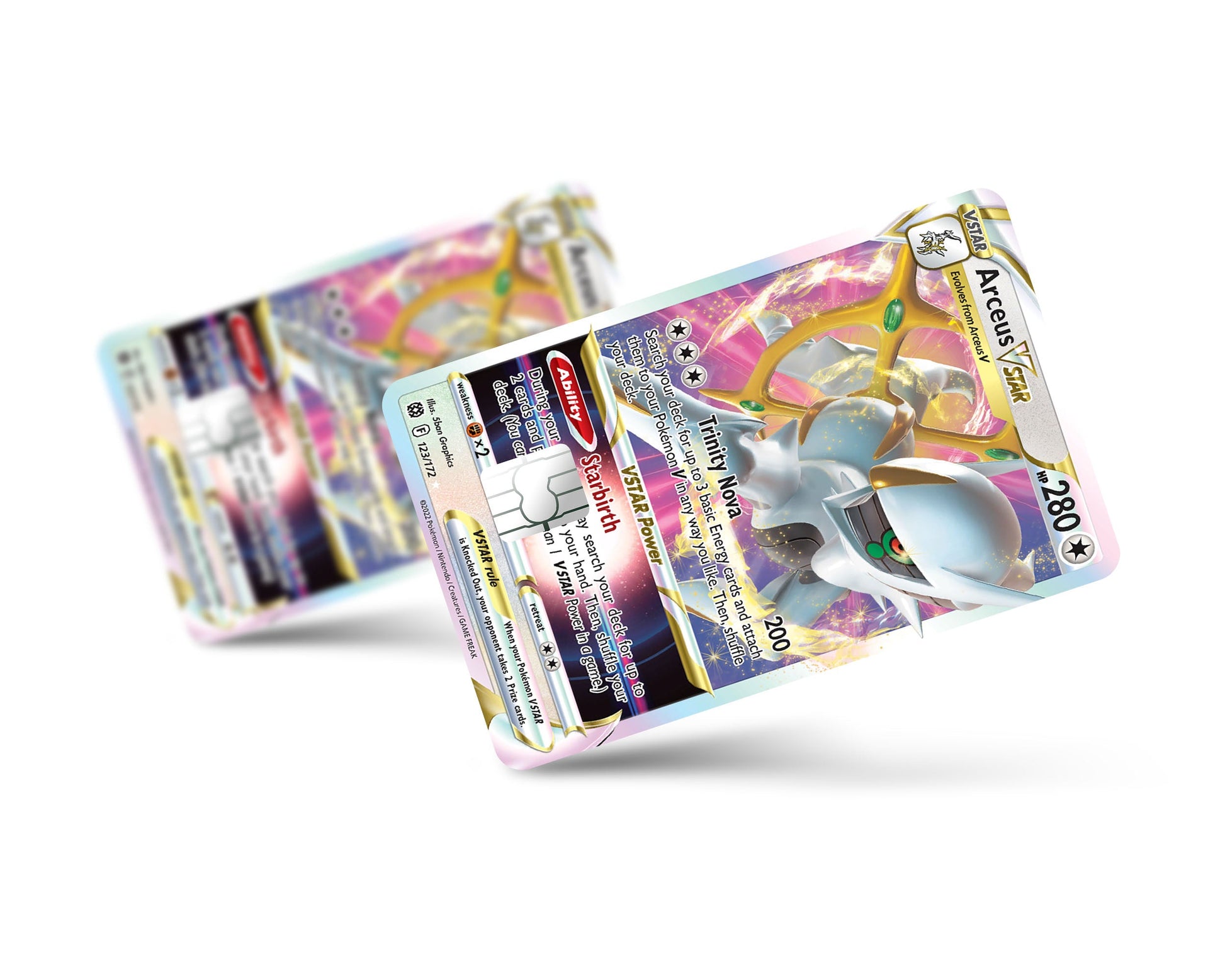 Anime Town Creations Credit Card Arceus Pokemon Card Full Skins - Anime Pokemon Credit Card Skin