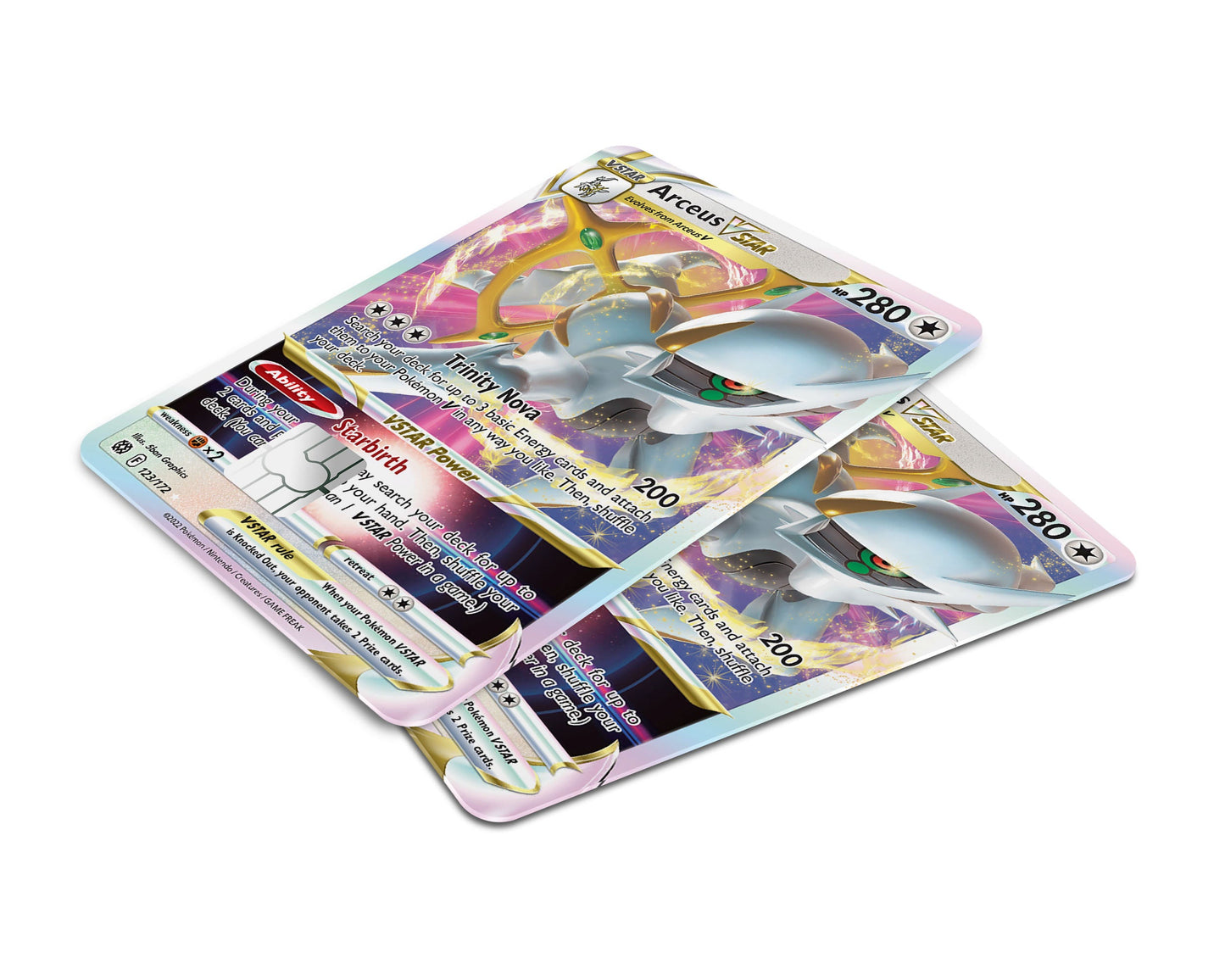 Anime Town Creations Credit Card Arceus Pokemon Card Window Skins - Anime Pokemon Credit Card Skin