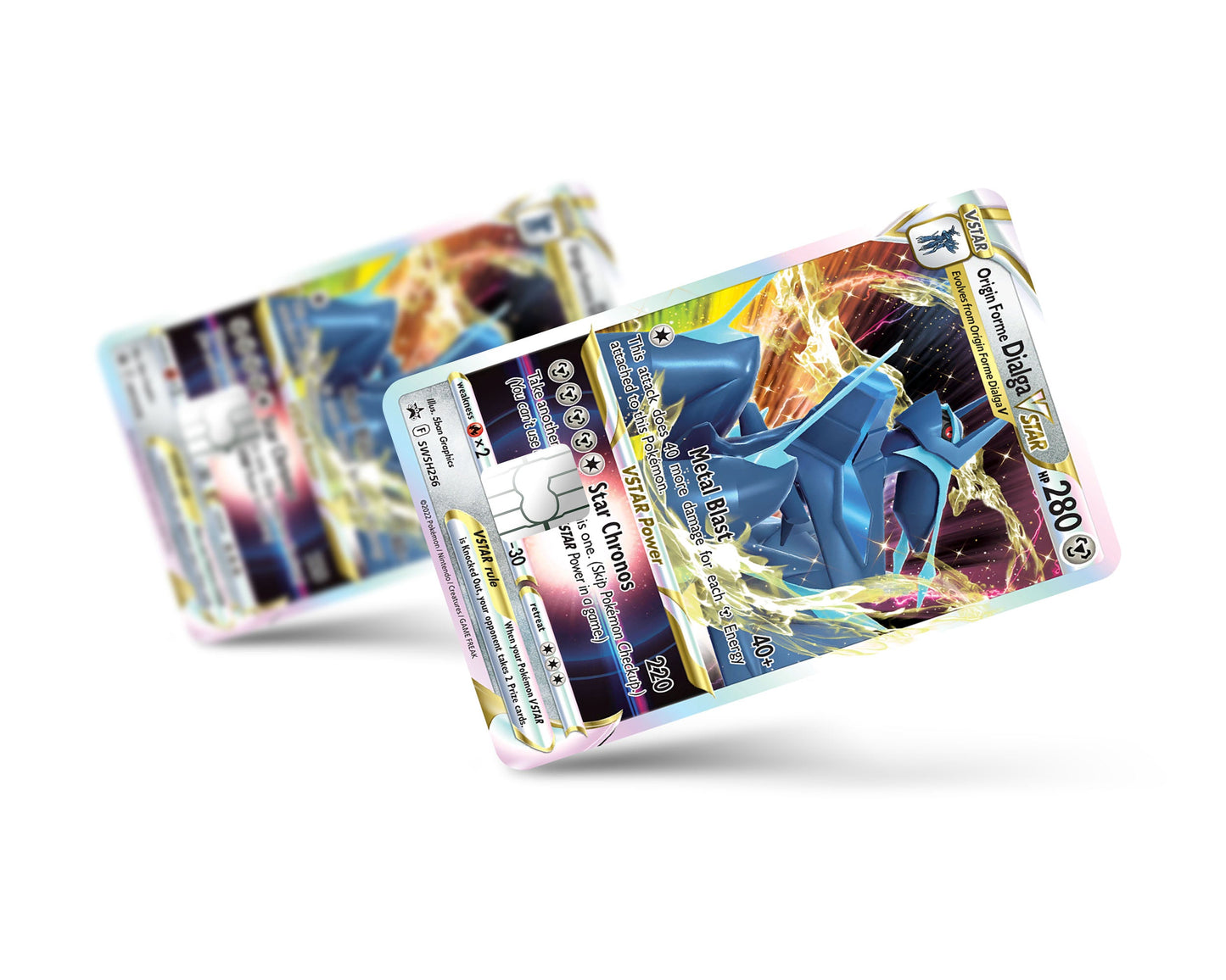 Anime Town Creations Credit Card Dialga Pokemon Card Full Skins - Anime Pokemon Credit Card Skin