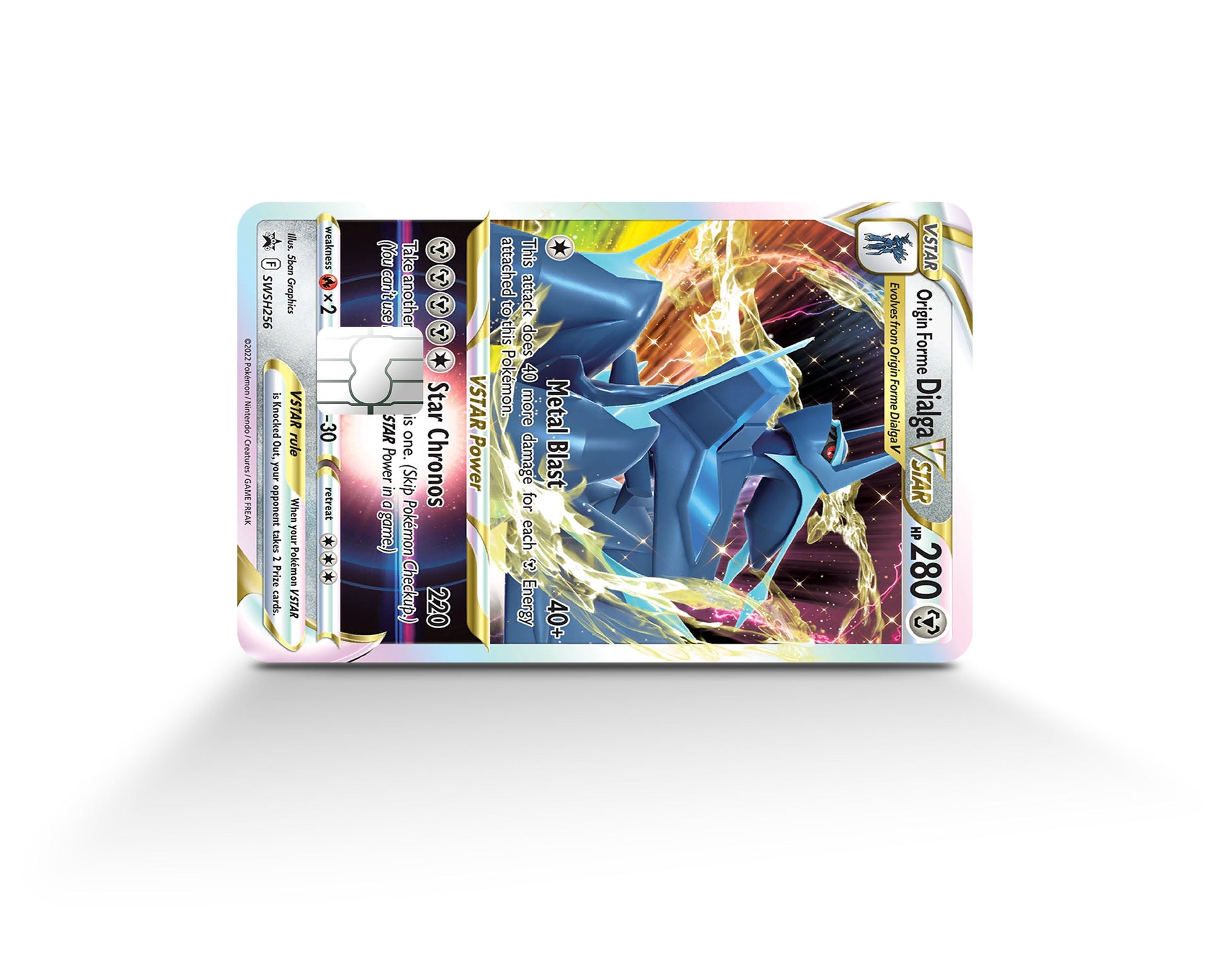 Anime Town Creations Credit Card Dialga Pokemon Card Full Skins - Anime Pokemon Credit Card Skin