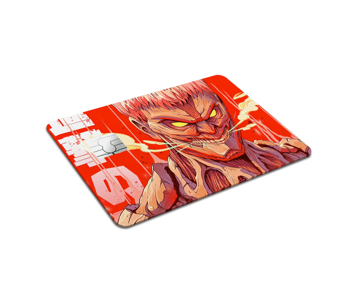 Anime Town Creations Credit Card Attack on Titan Armored Titan Full Skins - Anime Attack on Titan Credit Card Skin