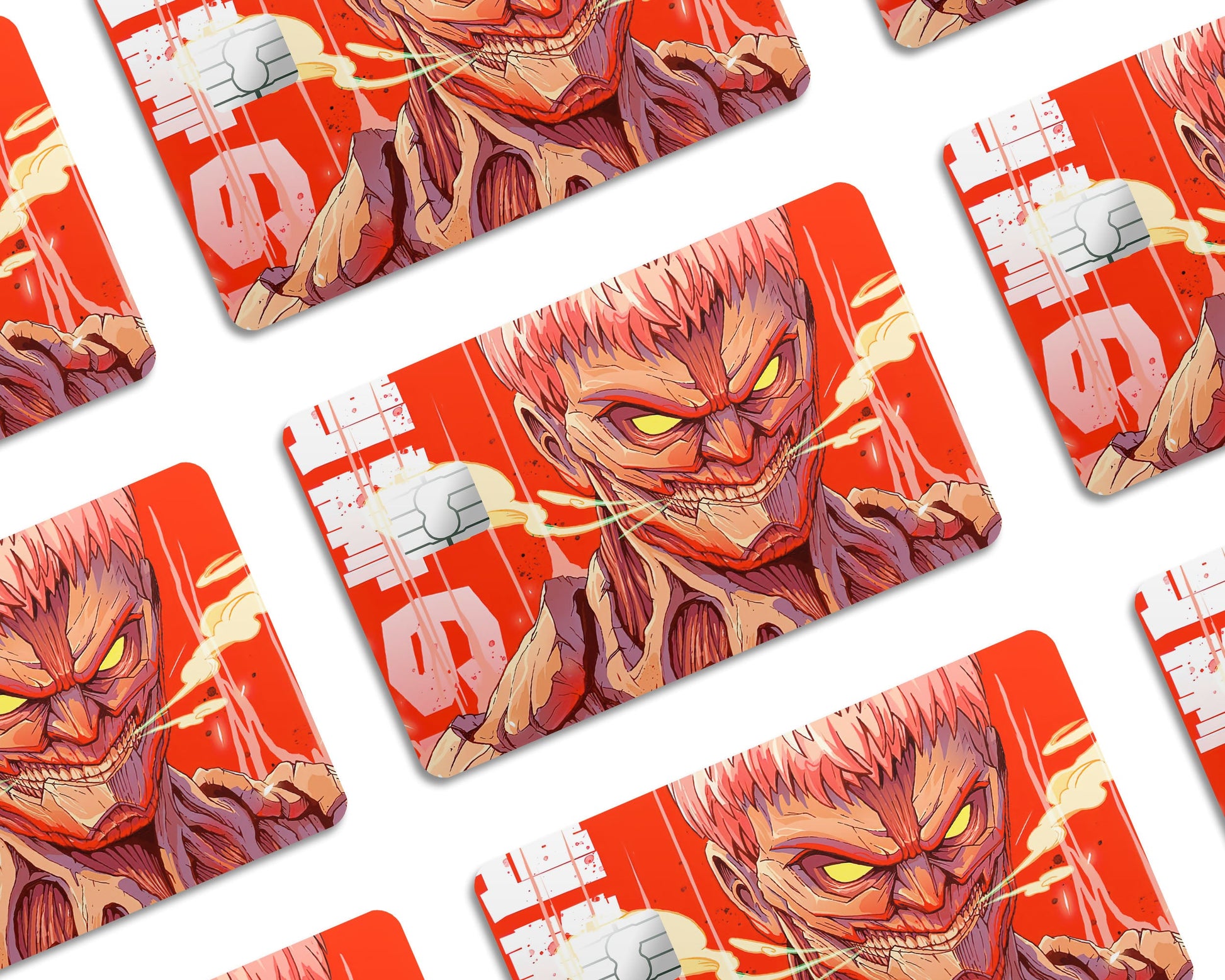 Anime Town Creations Credit Card Attack on Titan Armored Titan Window Skins - Anime Attack on Titan Credit Card Skin