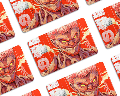 Anime Town Creations Credit Card Attack on Titan Armored Titan Window Skins - Anime Attack on Titan Credit Card Skin