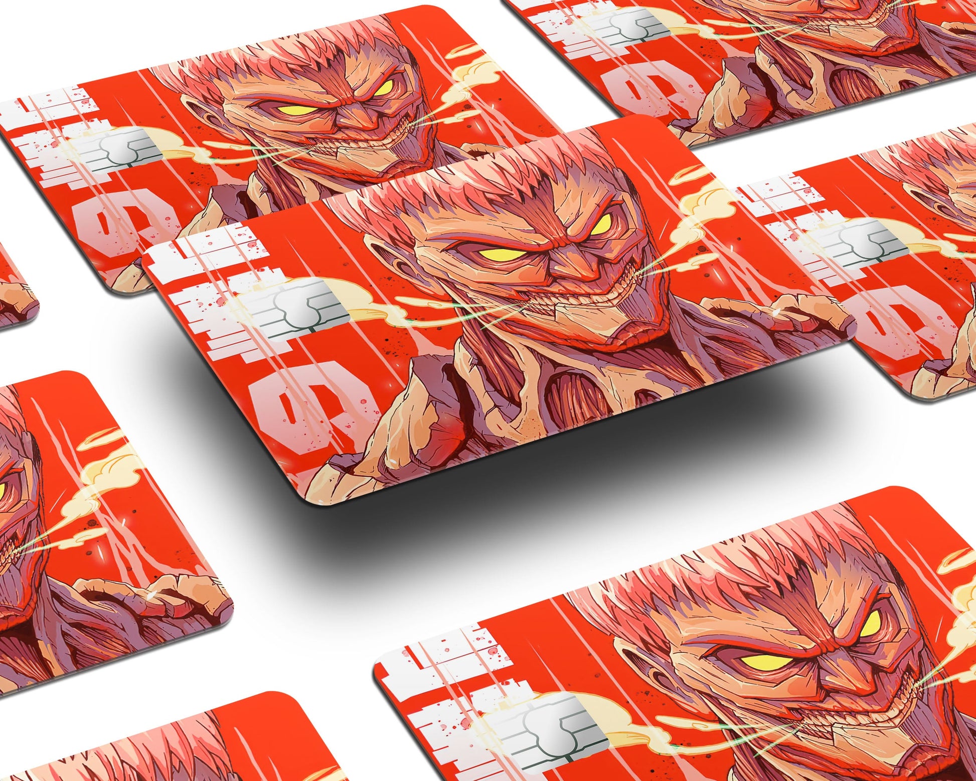 Anime Town Creations Credit Card Attack on Titan Armored Titan Window Skins - Anime Attack on Titan Credit Card Skin