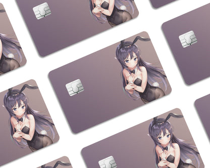 Anime Town Creations Credit Card Bunny Girl Senpai Mai Sakurajima Window Skins - Anime Rascal Does Not Dream of Bunny Girl Senpai Credit Card Skin