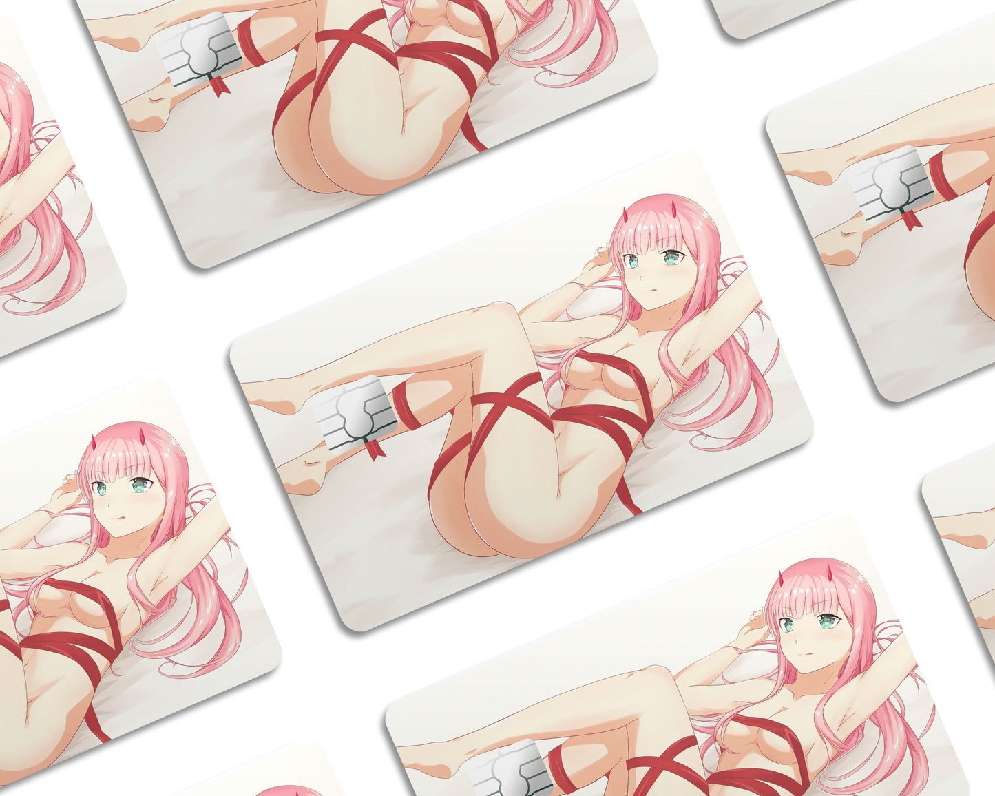 Anime Town Creations Credit Card Darling in the Franxx Zero Two Hot Window Skins - Anime Darling in the Franxx Credit Card Skin