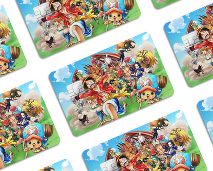 Anime Town Creations Credit Card One Piece Luffy Gang Window Skins - Anime One Piece Credit Card Skin