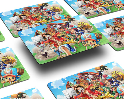 Anime Town Creations Credit Card One Piece Luffy Gang Window Skins - Anime One Piece Credit Card Skin