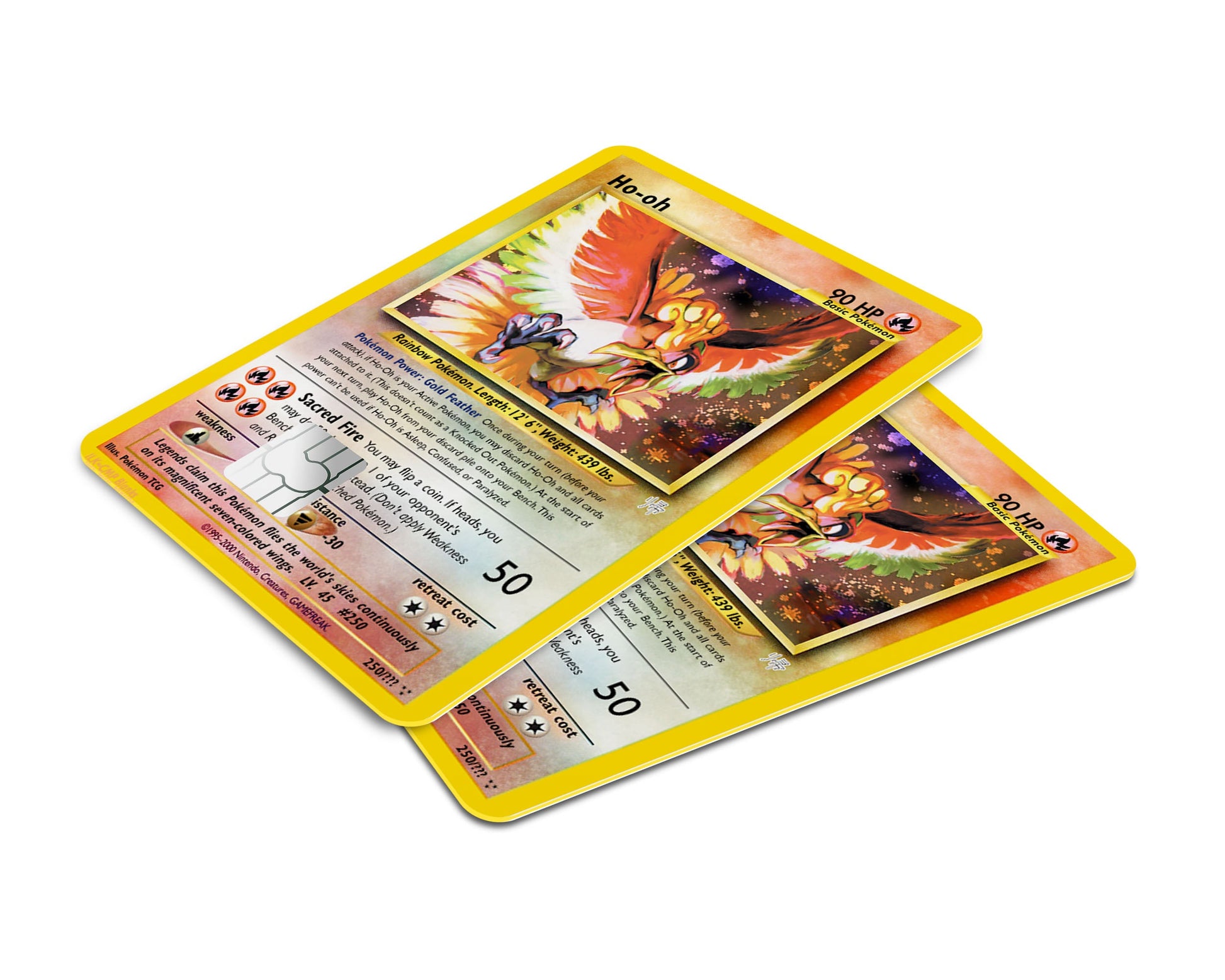 Anime Town Creations Credit Card Legendary Ho-oh Pokemon Card Window Skins - Anime Pokemon Credit Card Skin
