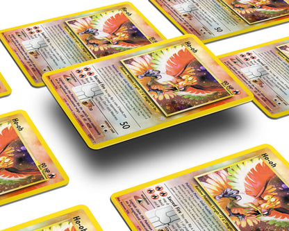 Anime Town Creations Credit Card Legendary Ho-oh Pokemon Card Window Skins - Anime Pokemon Credit Card Skin
