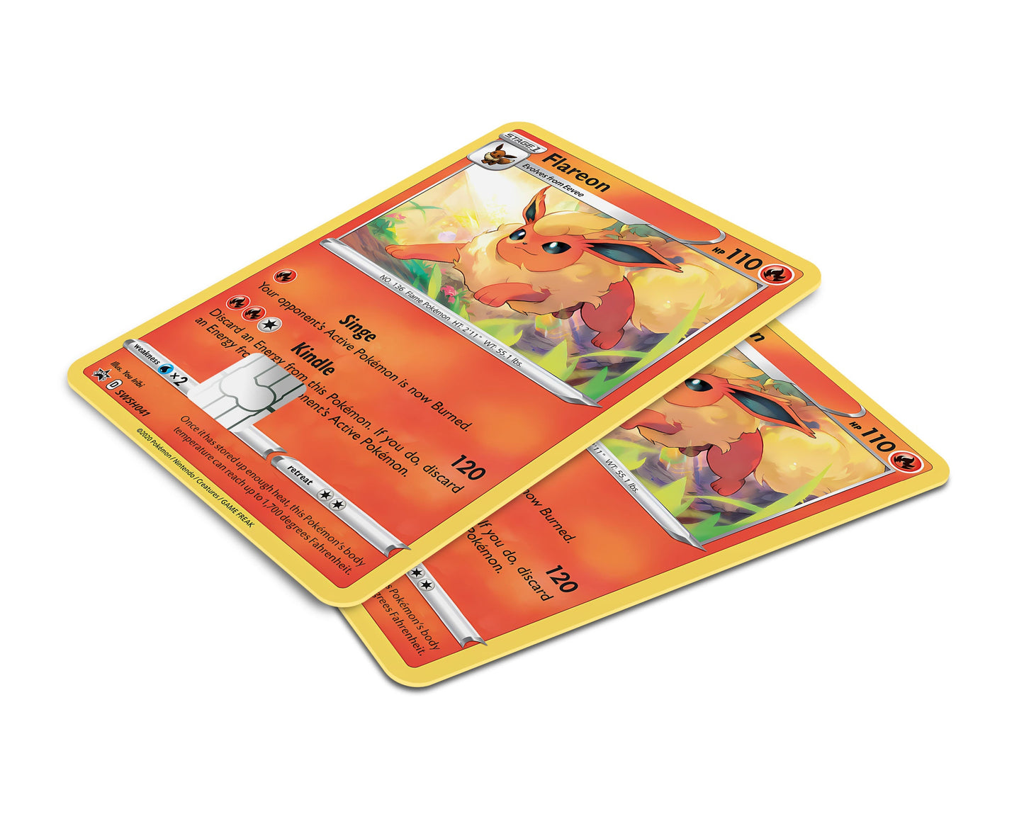 Anime Town Creations Credit Card Cute Flareon Pokemon Card Window Skins - Anime Pokemon Credit Card Skin