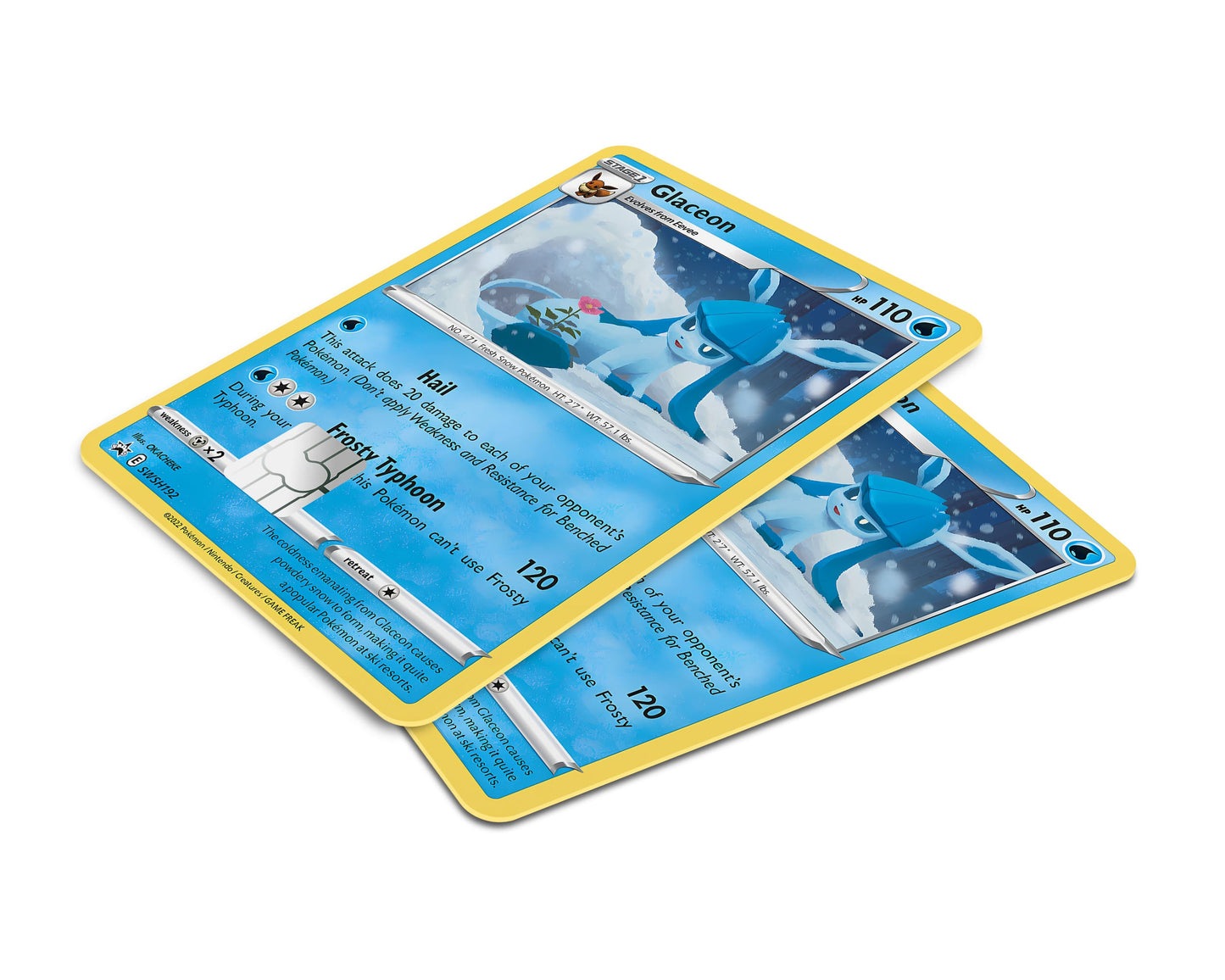 Anime Town Creations Credit Card Cute Glaceon Pokemon Card Window Skins - Anime Pokemon Credit Card Skin