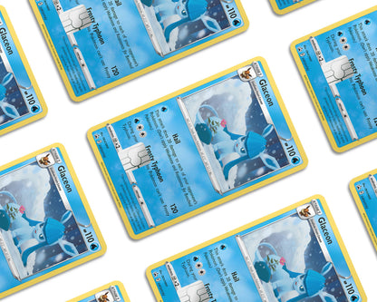 Anime Town Creations Credit Card Cute Glaceon Pokemon Card Window Skins - Anime Pokemon Credit Card Skin