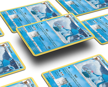 Anime Town Creations Credit Card Cute Glaceon Pokemon Card Window Skins - Anime Pokemon Credit Card Skin