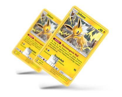 Anime Town Creations Credit Card Cute Jolteon Pokemon Card Full Skins - Anime Pokemon Credit Card Skin