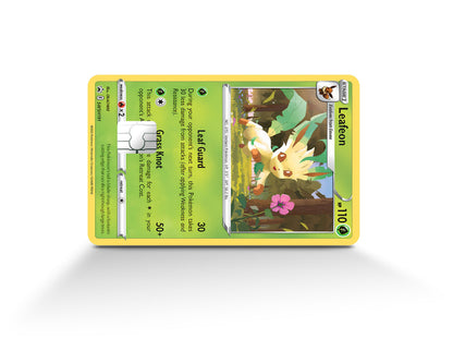 Anime Town Creations Credit Card Cute Leafeon Pokemon Card Full Skins - Anime Pokemon Credit Card Skin