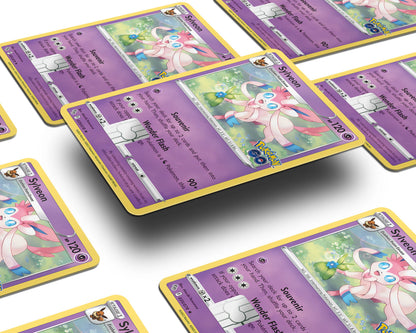 Anime Town Creations Credit Card Cute Sylveon Pokemon Card Window Skins - Anime Pokemon Credit Card Skin