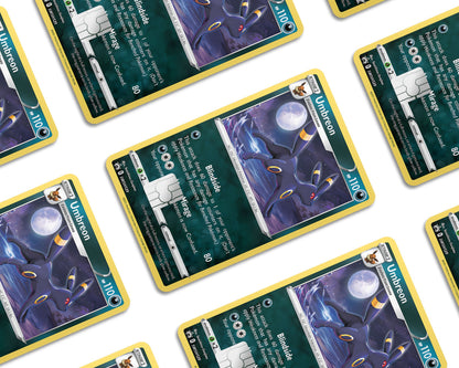 Anime Town Creations Credit Card Cute Umbreon Pokemon Card Window Skins - Anime Pokemon Credit Card Skin