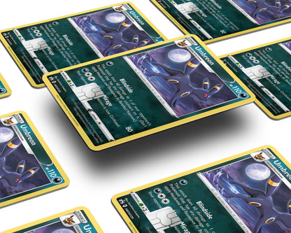 Anime Town Creations Credit Card Cute Umbreon Pokemon Card Window Skins - Anime Pokemon Credit Card Skin