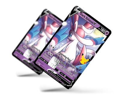 Anime Town Creations Credit Card Dark Sylveon Pokemon Card Full Skins - Anime Pokemon Credit Card Skin