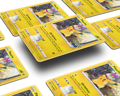 Anime Town Creations Credit Card Gift Pikachu Pokemon Card Window Skins - Anime Pokemon Credit Card Skin