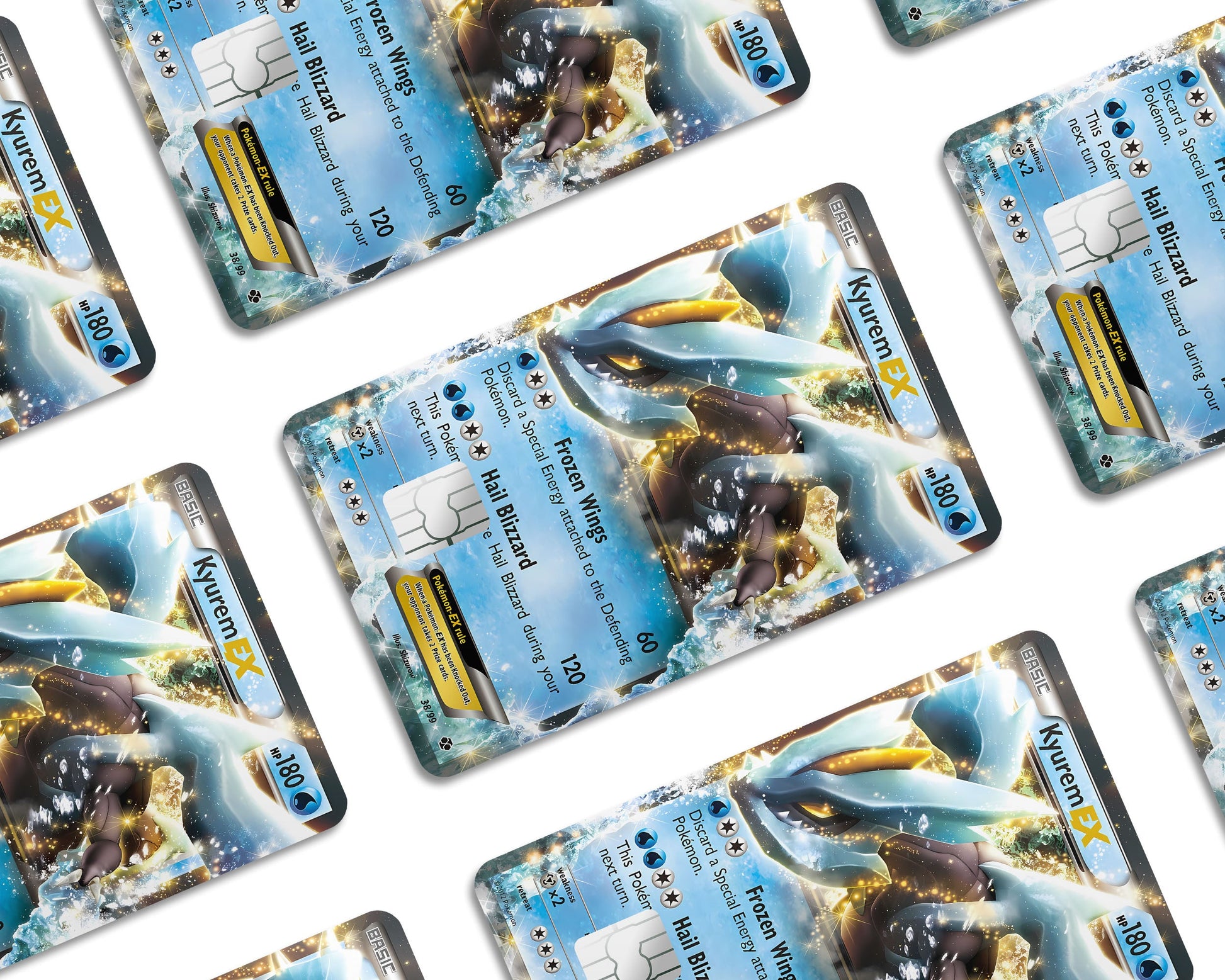 Anime Town Creations Credit Card Kyurem Pokemon Card Window Skins - Anime Pokemon Credit Card Skin