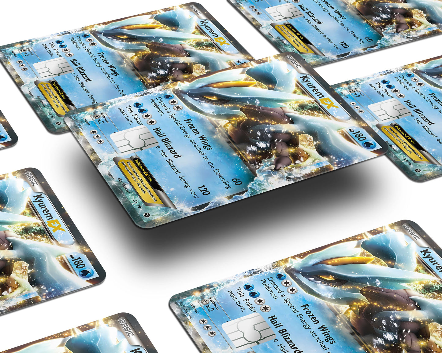 Anime Town Creations Credit Card Kyurem Pokemon Card Window Skins - Anime Pokemon Credit Card Skin