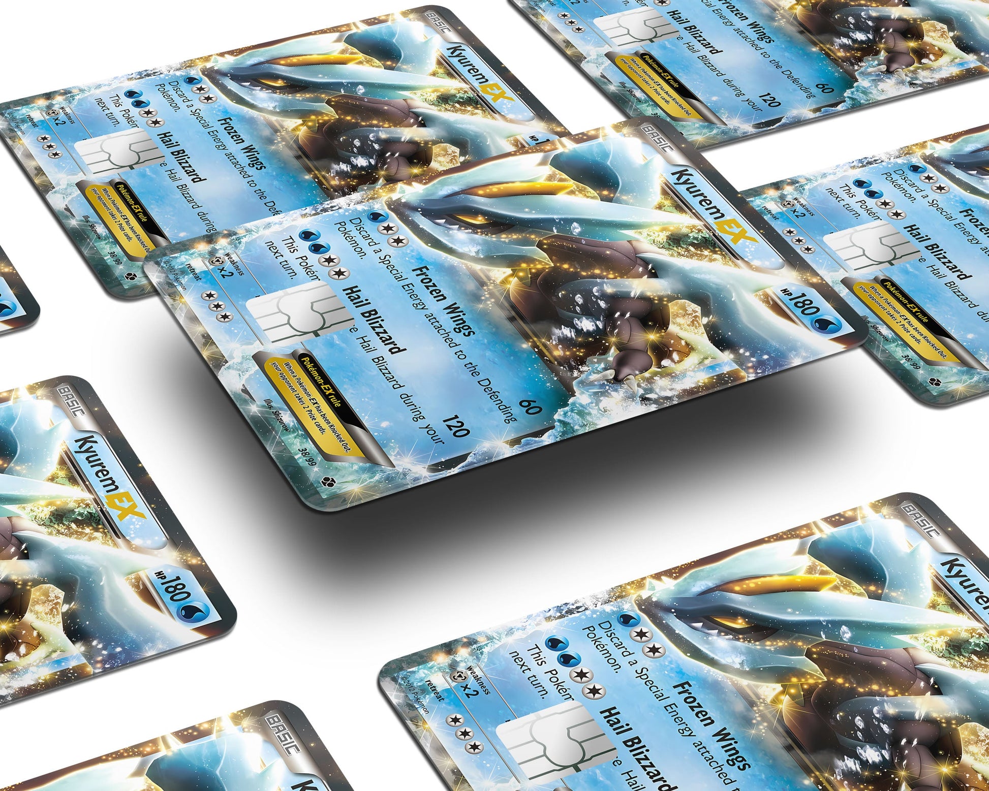Anime Town Creations Credit Card Kyurem Pokemon Card Window Skins - Anime Pokemon Credit Card Skin