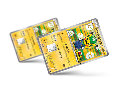 Anime Town Creations Credit Card Promo Luigi Pikachu JP Pokemon Card Full Skins - Anime Pokemon Credit Card Skin