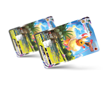 Anime Town Creations Credit Card Rare Flareon Pokemon Card Full Skins - Anime Pokemon Credit Card Skin