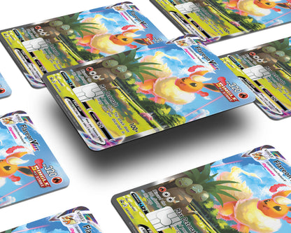 Anime Town Creations Credit Card Rare Flareon Pokemon Card Window Skins - Anime Pokemon Credit Card Skin