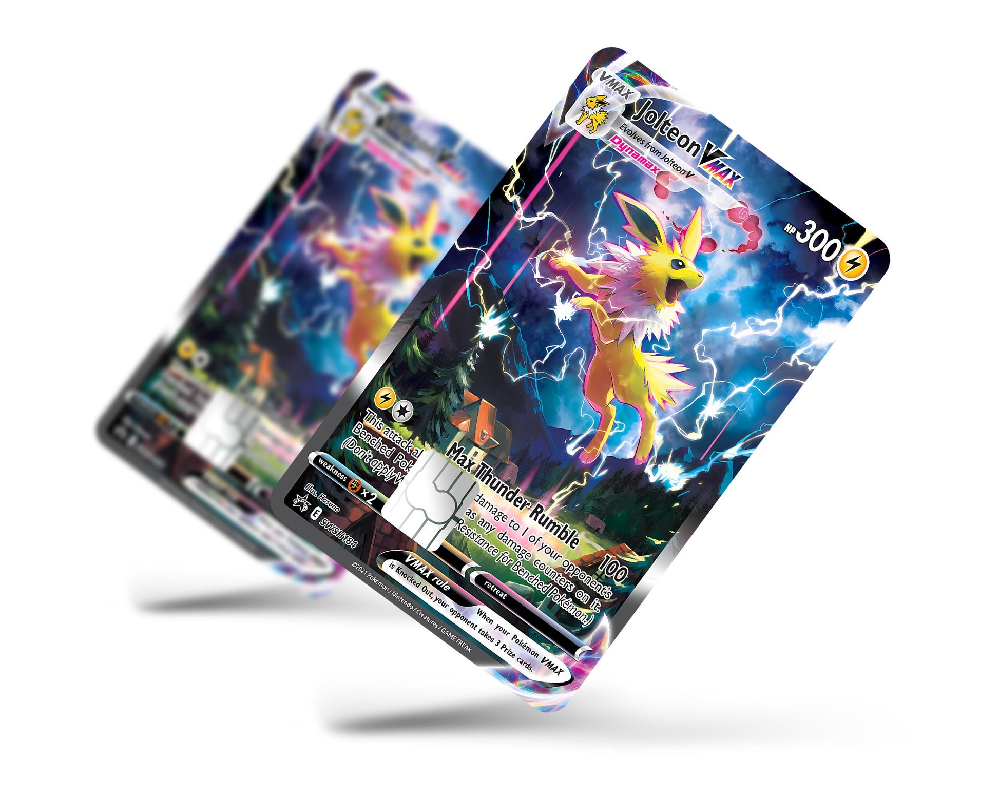 Anime Town Creations Credit Card Rare Jolteon Pokemon Card Full Skins - Anime Pokemon Credit Card Skin