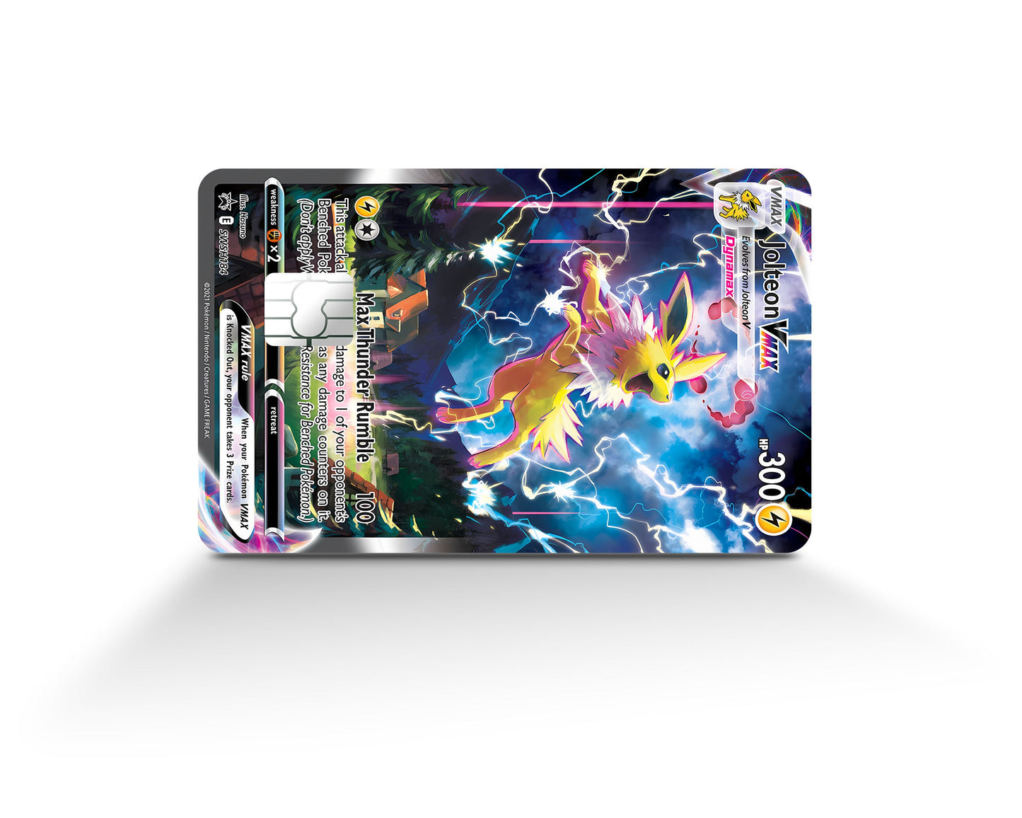 Anime Town Creations Credit Card Rare Jolteon Pokemon Card Full Skins - Anime Pokemon Credit Card Skin