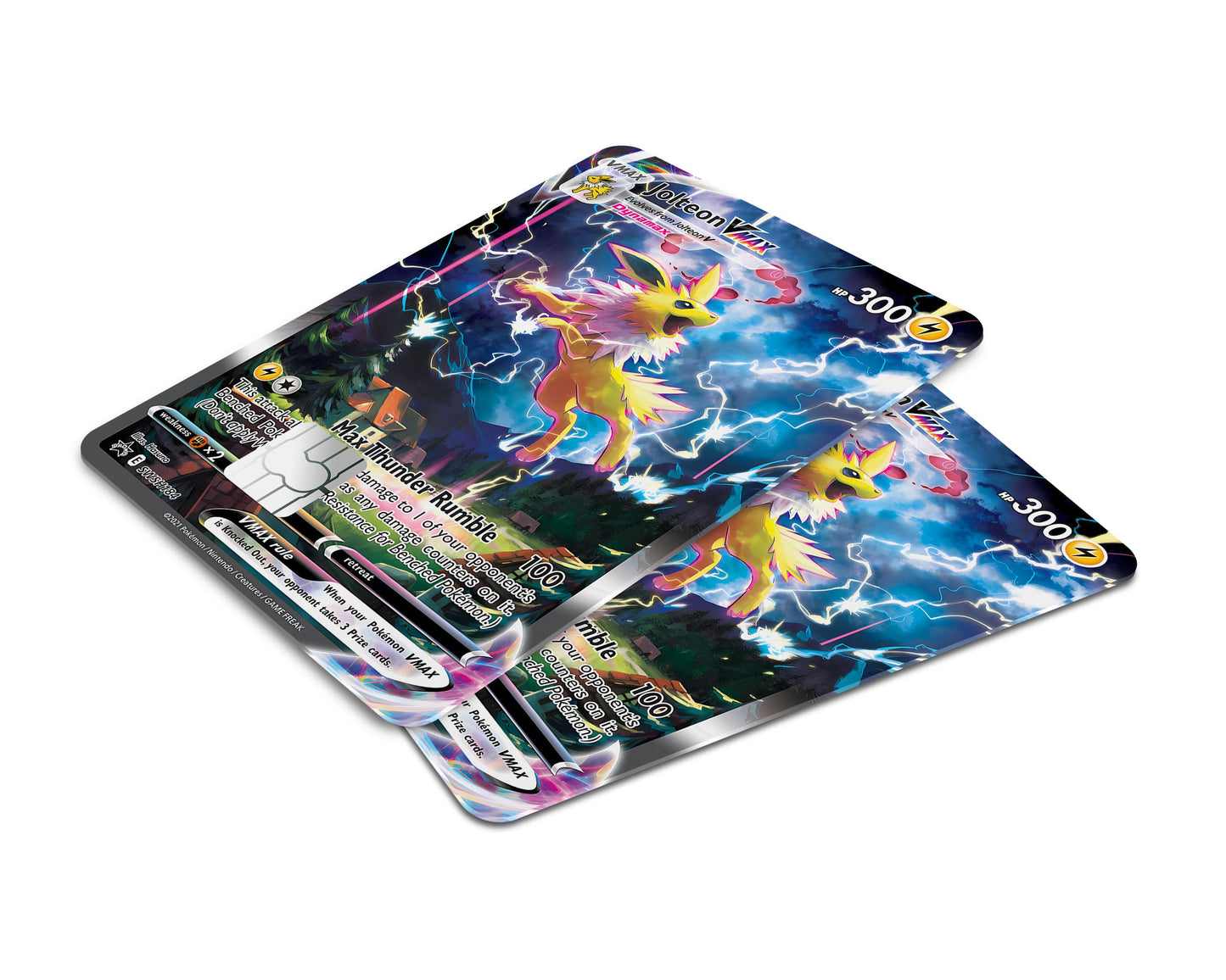 Anime Town Creations Credit Card Rare Jolteon Pokemon Card Window Skins - Anime Pokemon Credit Card Skin
