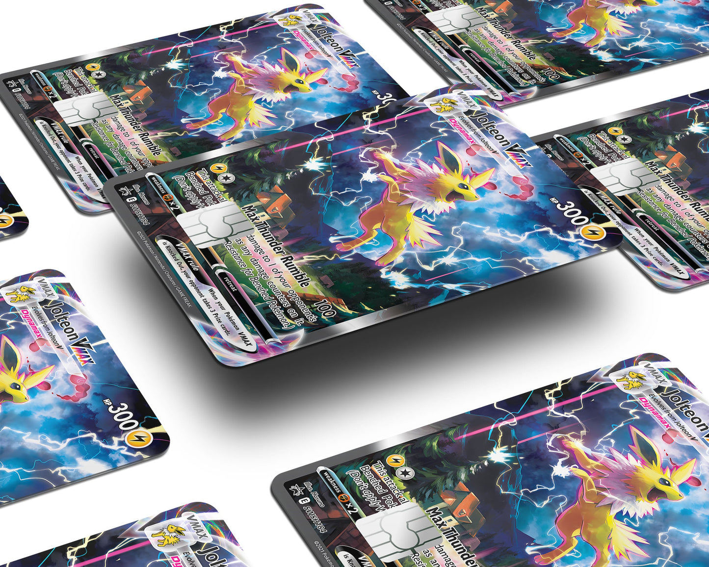 Anime Town Creations Credit Card Rare Jolteon Pokemon Card Window Skins - Anime Pokemon Credit Card Skin