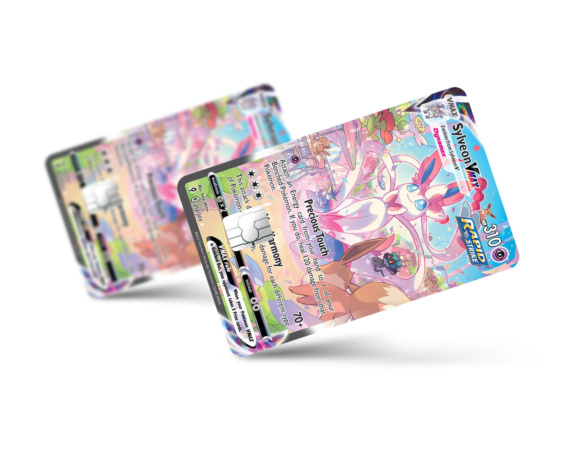 Anime Town Creations Credit Card Rare Sylveon Pokemon Card Full Skins - Anime Pokemon Credit Card Skin