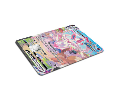 Anime Town Creations Credit Card Rare Sylveon Pokemon Card Full Skins - Anime Pokemon Credit Card Skin