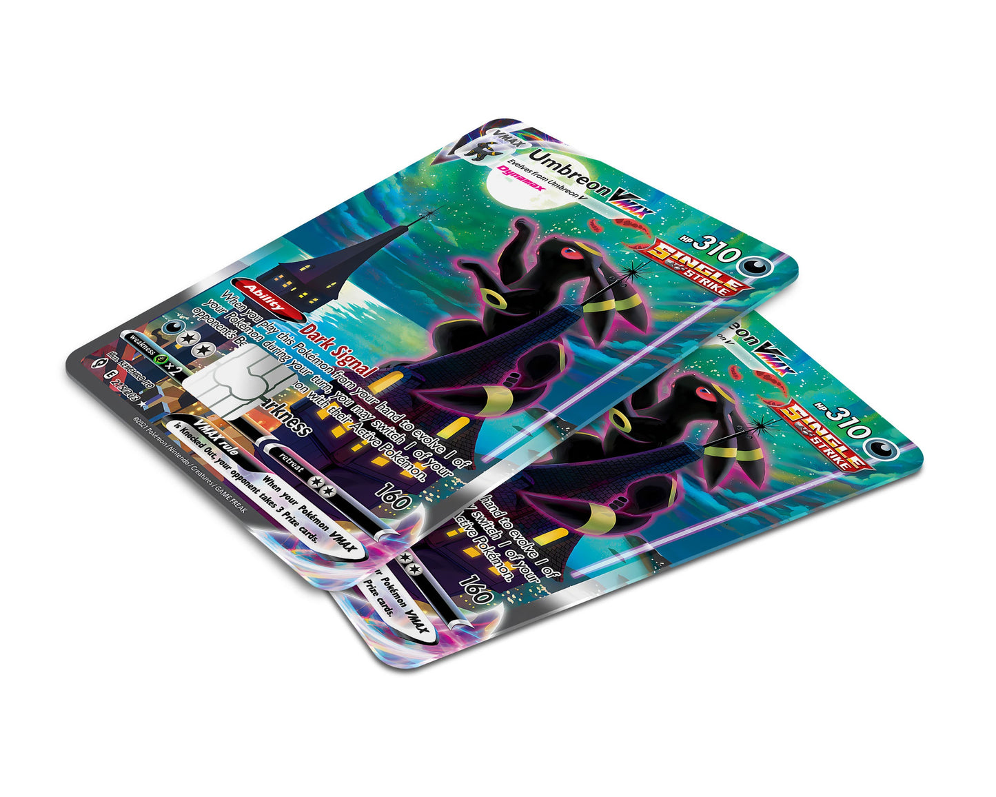 Anime Town Creations Credit Card Rare Umbreon Pokemon Card Window Skins - Anime Pokemon Credit Card Skin