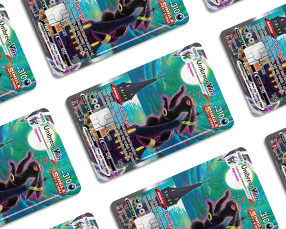 Anime Town Creations Credit Card Rare Umbreon Pokemon Card Window Skins - Anime Pokemon Credit Card Skin