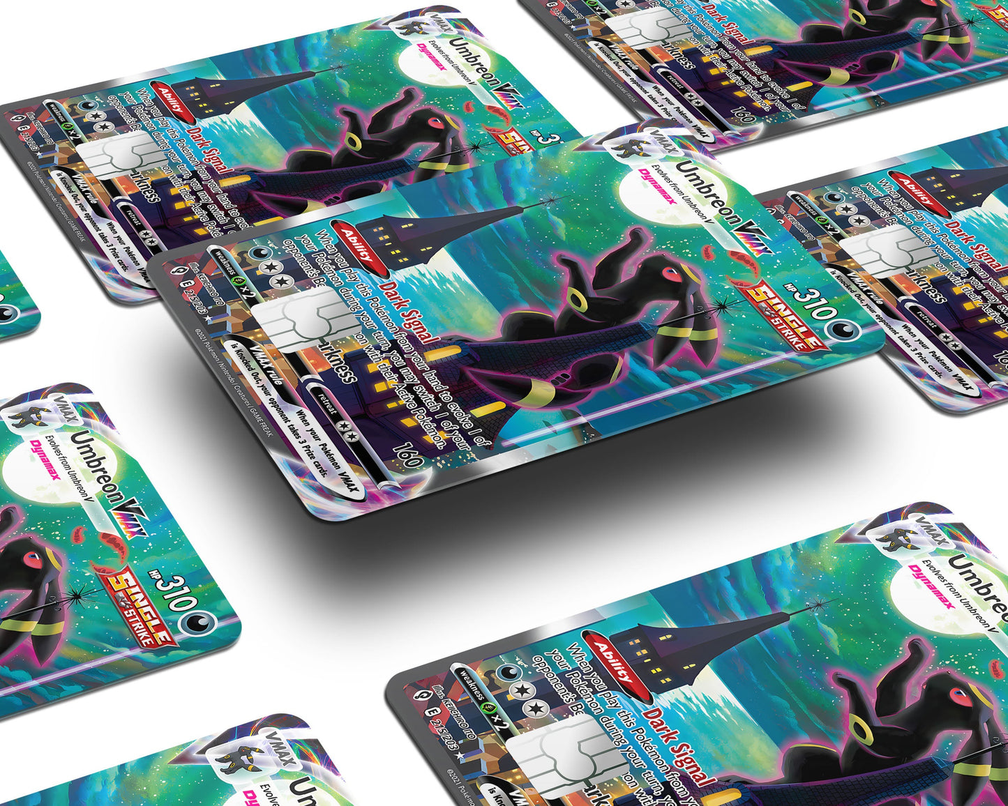 Anime Town Creations Credit Card Rare Umbreon Pokemon Card Window Skins - Anime Pokemon Credit Card Skin