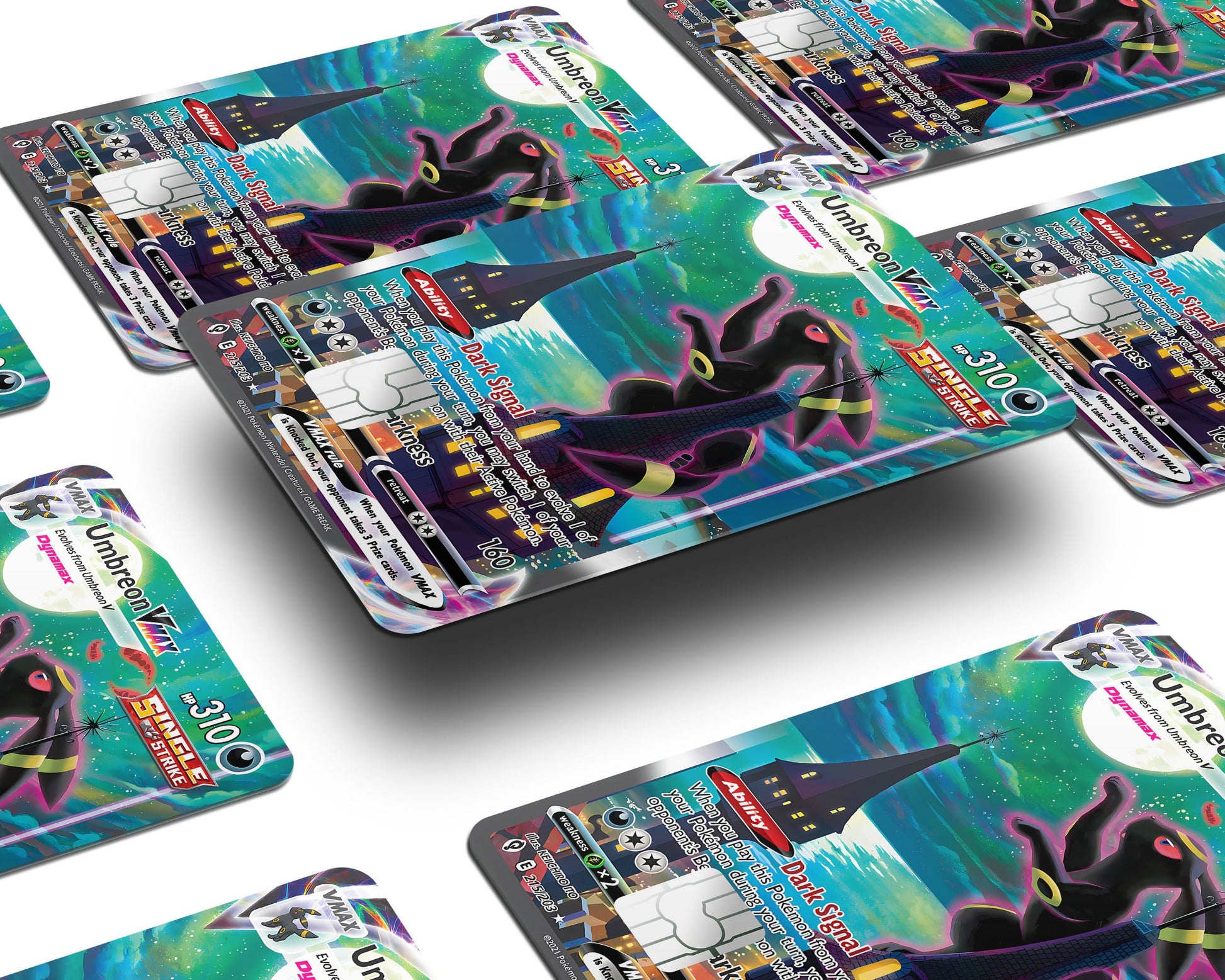 Anime Town Creations Credit Card Rare Umbreon Pokemon Card Window Skins - Anime Pokemon Credit Card Skin